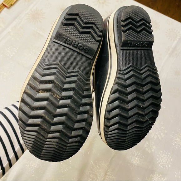 Sorel NC1959-373 Waterproof Black Tan Winter Snow Boots Kid size 13 US.    WH - Picture 9 of 9